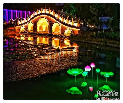 钟祥小桥夜景
