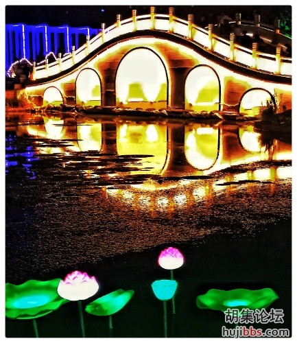 钟祥小桥夜景