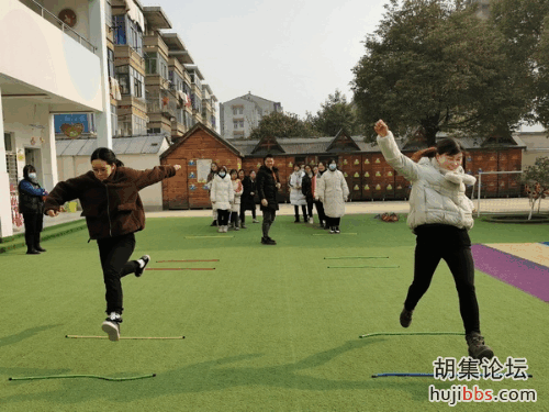 胡集机关幼儿园举办户外游戏材料多样性玩法培训