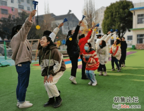胡集机关幼儿园举办户外游戏材料多样性玩法培训