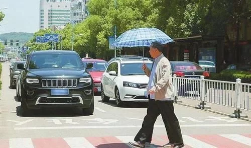 奔驰车礼让行人被逼停，交警伸张正义：罚款400，扣5分